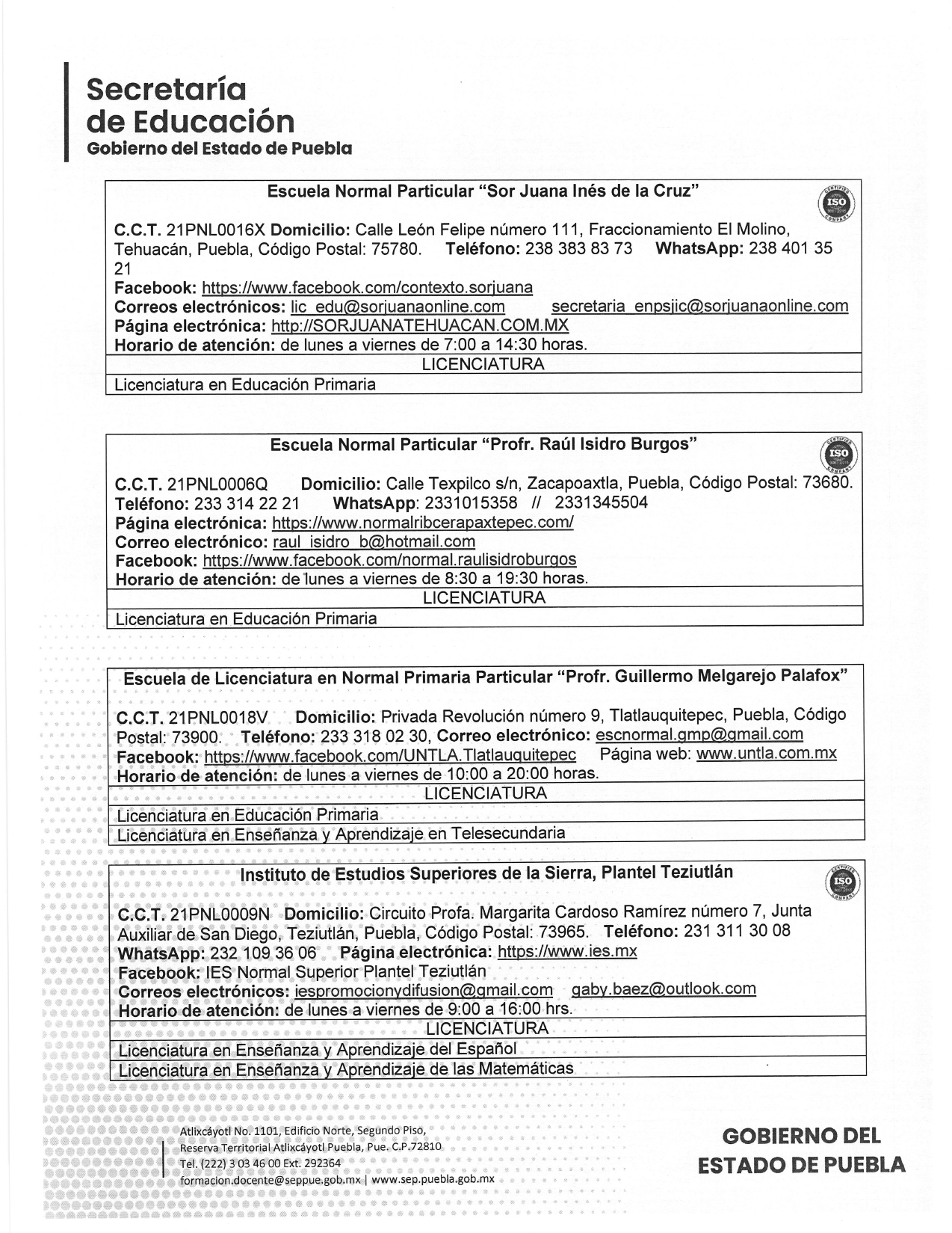 CONVOCATORIA DE INGRESO A LA EDUCACIÓN NORMAL - PUEBLA - 2024 2025_pages-to-jpg-0008