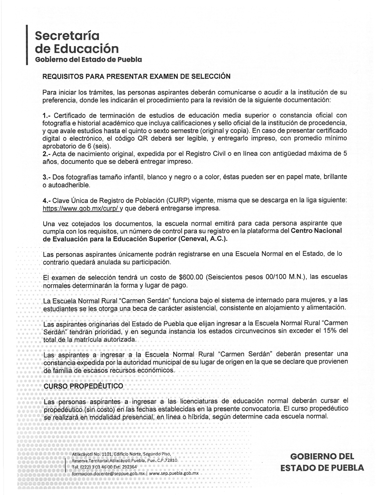 CONVOCATORIA DE INGRESO A LA EDUCACIÓN NORMAL - PUEBLA - 2024 2025_pages-to-jpg-0009