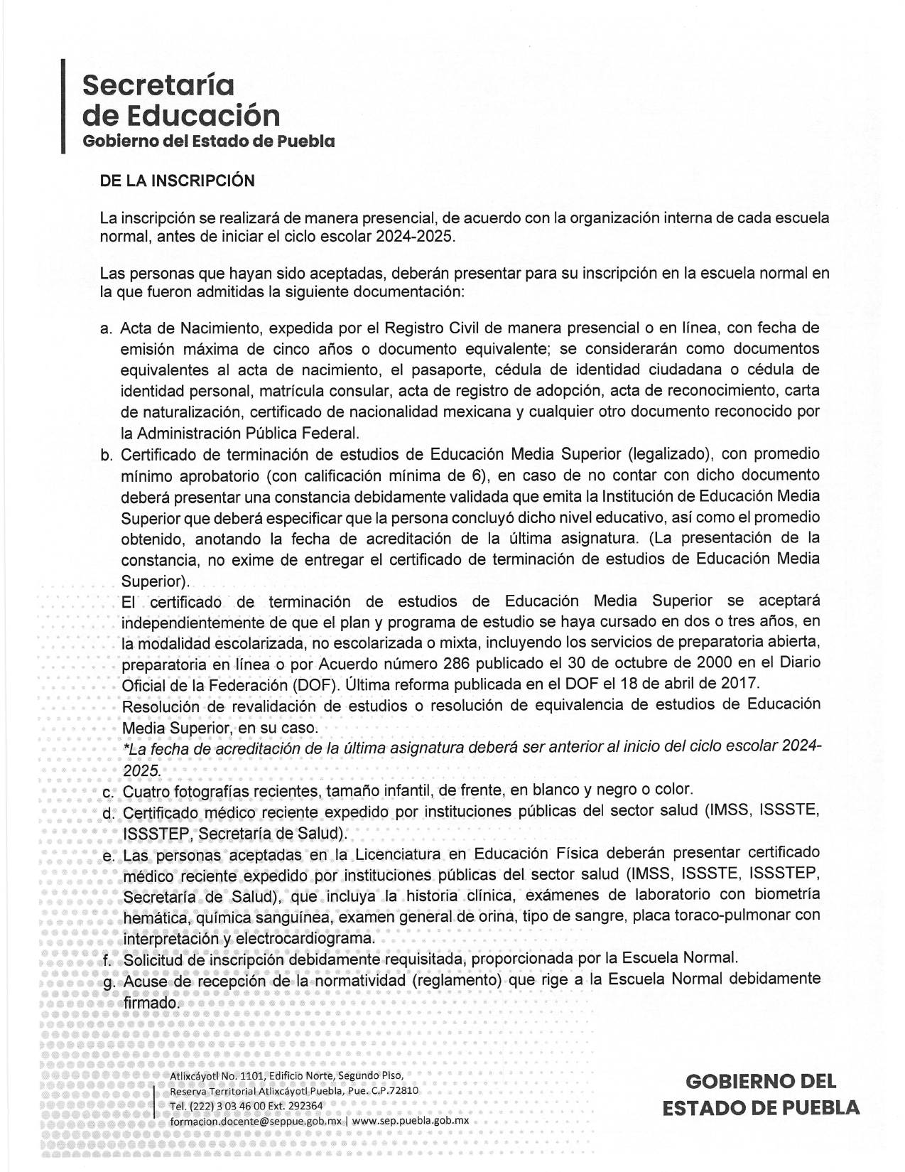 CONVOCATORIA DE INGRESO A LA EDUCACIÓN NORMAL - PUEBLA - 2024 2025_pages-to-jpg-0011
